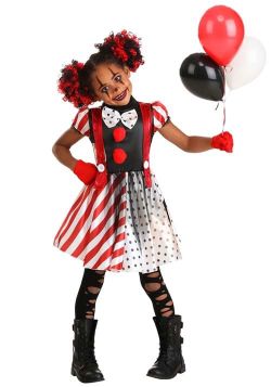 New Dangerous Dotty the Clown Costume for Kids size M