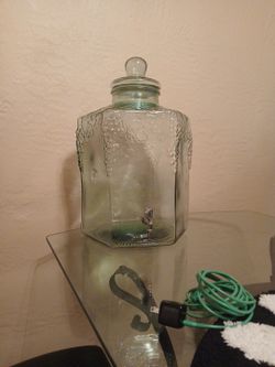 Extra Large Hexagonal Glass Container