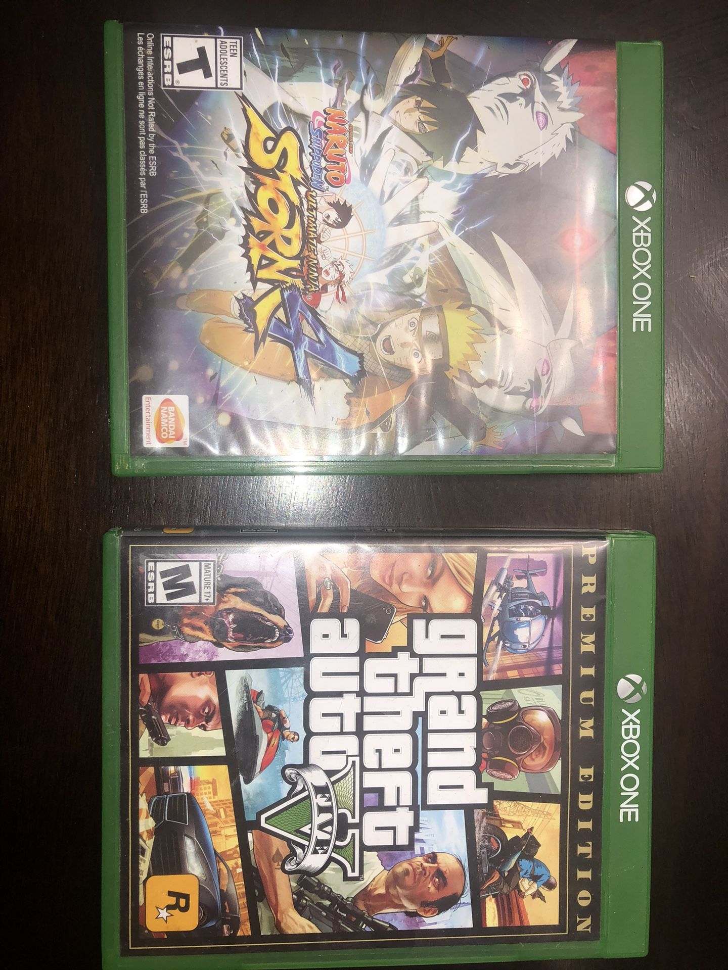 Xbox One GTA 5 & Naruto Ninja Storm 