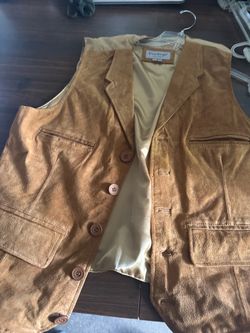 Vintage Leather Suede Vest