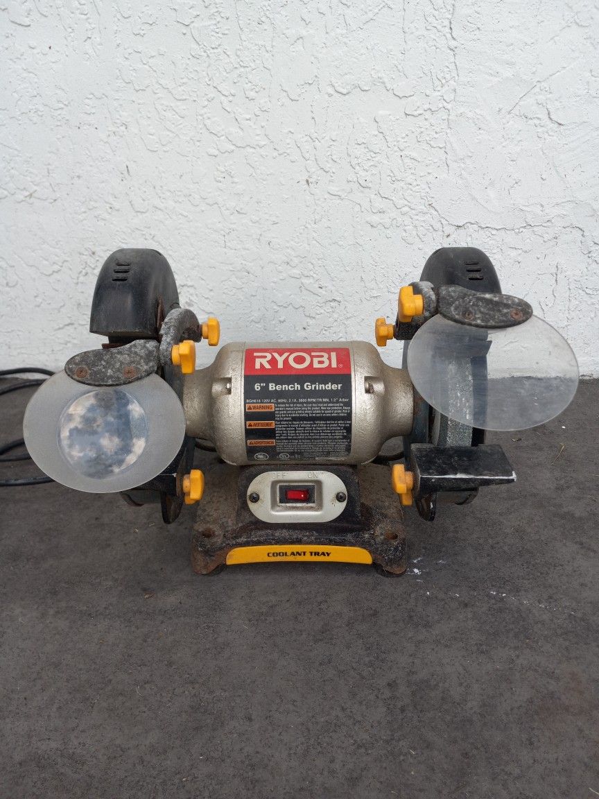 Ryobi 6" Bench Grinder.