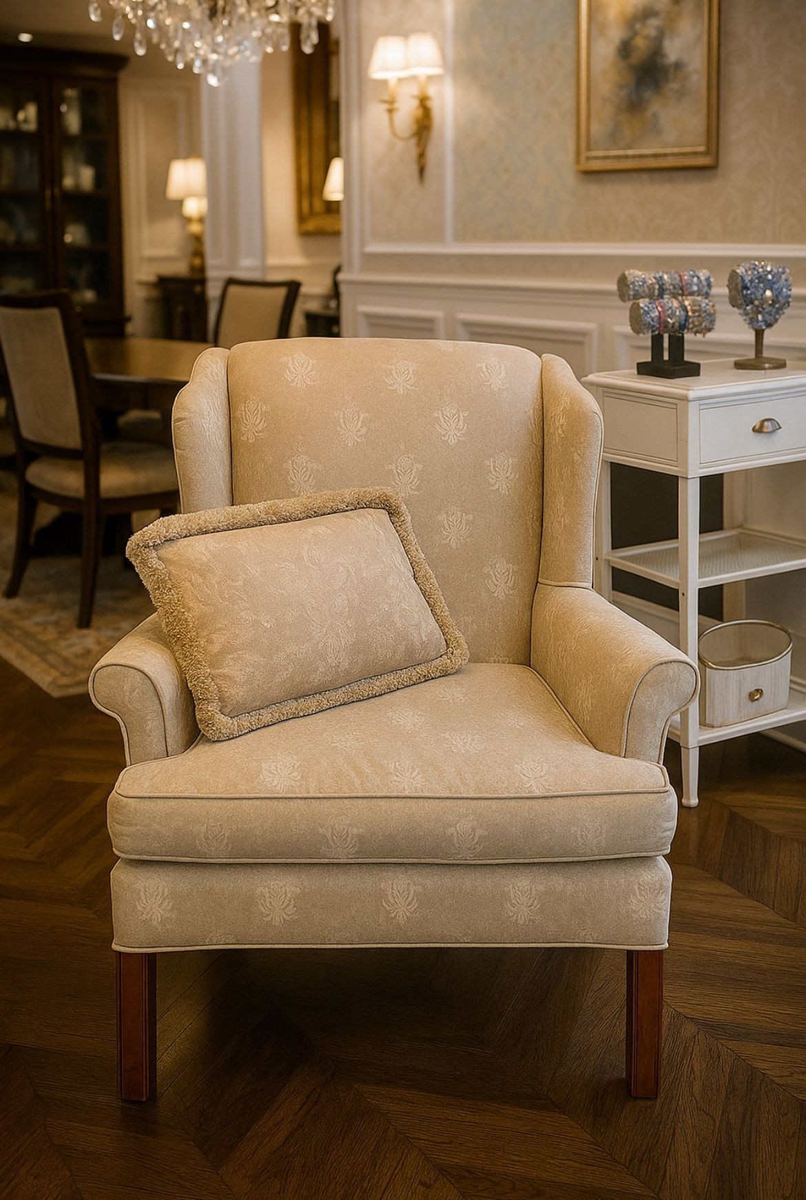 Vintage Beige Armchair