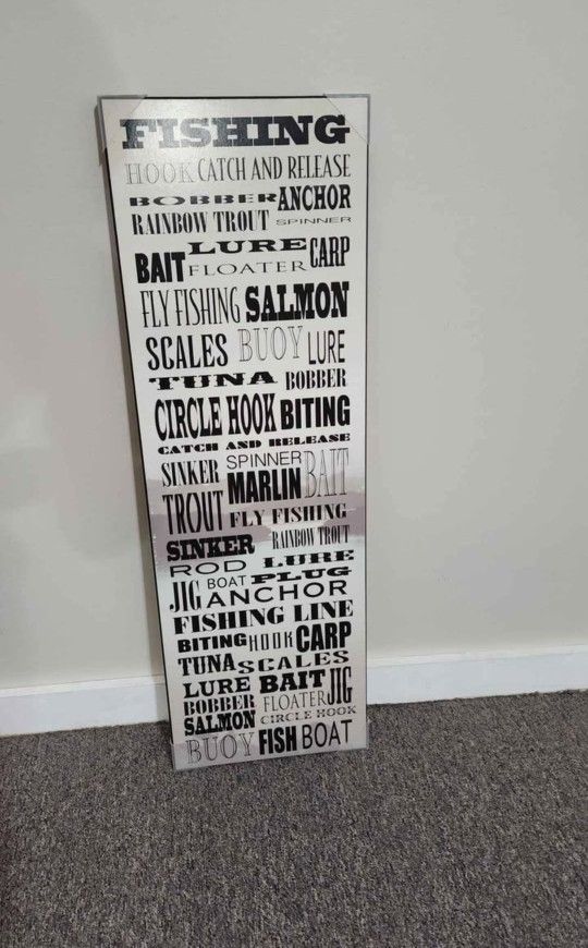 Kicklands Fishing Plaque