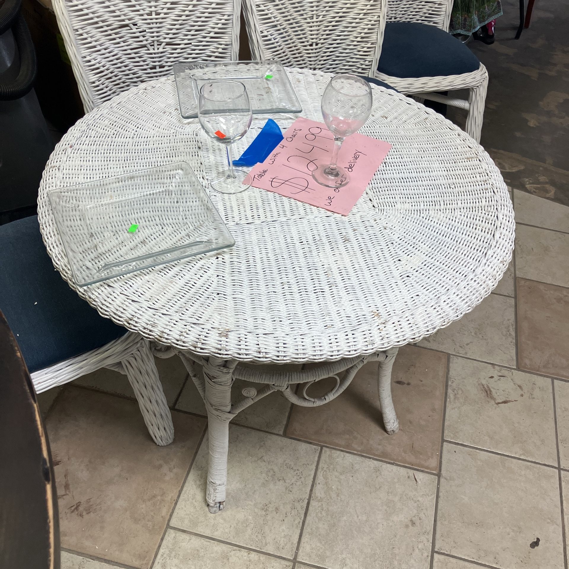 Outside Table With 4 Chairs