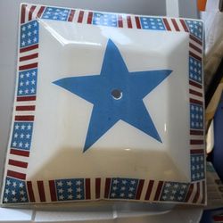 Stars Stripes Flag Ceiling Light Shade Cover Square