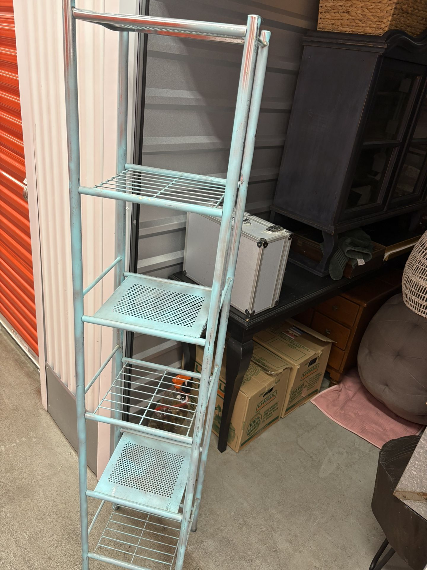 Tall rack/Vintage rack/metal rack/metal shelves/tall shelves