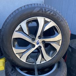 Subaru Stock Wheels 5x114.3 For Honda, Nissan, Infinity And For Toyota With Out Any Scratches Almost Brand New Tires!!!!