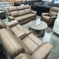 Premium Living Room Recliner 3pc Set (1/19)