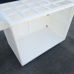 Snack Cart 15 Spaces 46 Inch Long 26 Inch Deep 32 Inch Hight Collapsible New $500 O.B.o. White Color