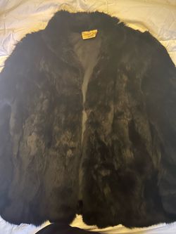 Genuine rabbit hair coat S/M