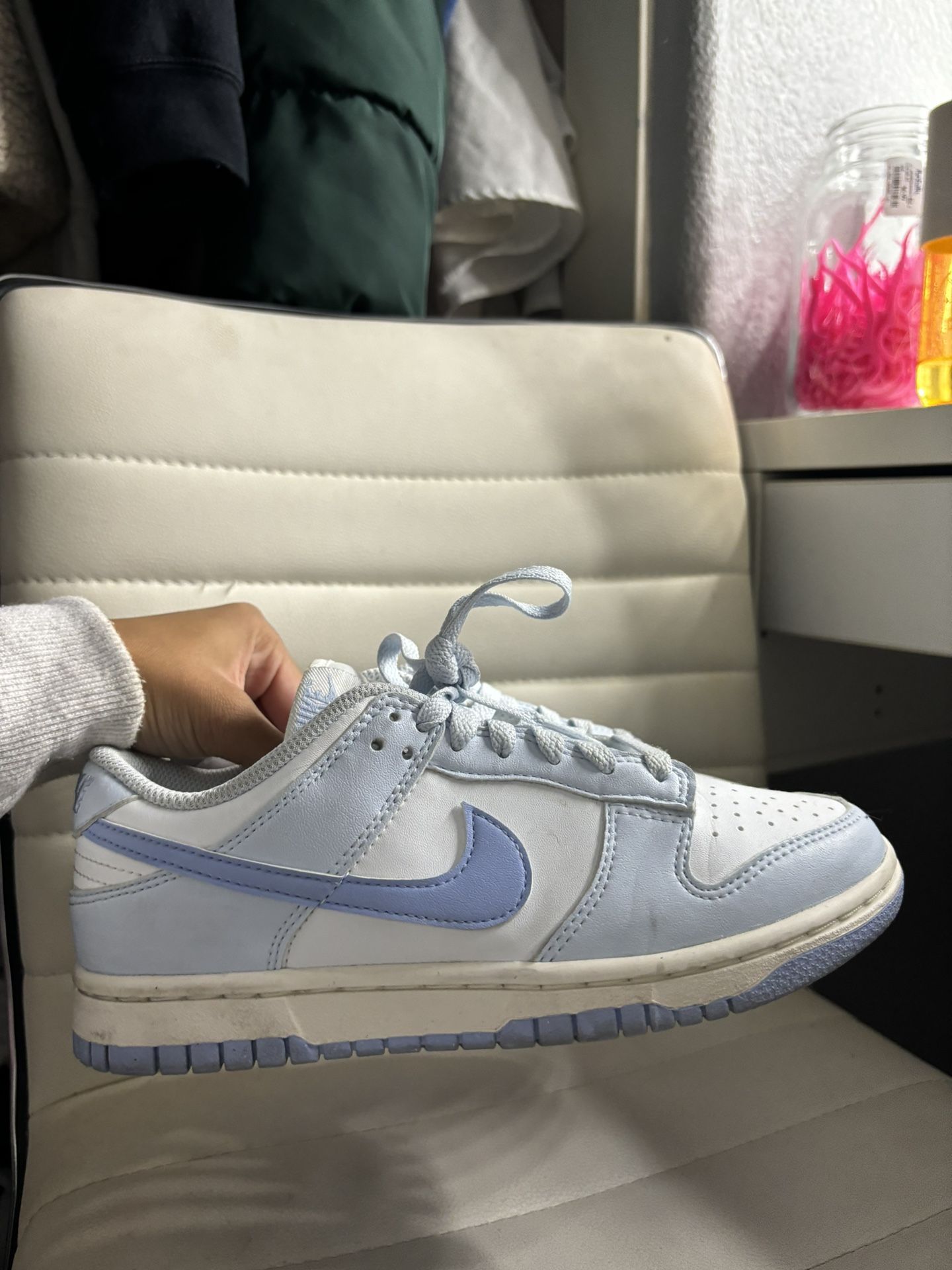 blue low next nature nike dunks