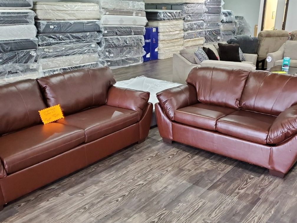 Leather Sofa And Loveseat