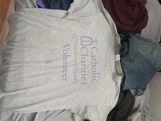 White Catholic Charoties Shirt