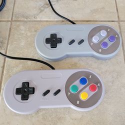 SNES Controllers (x2 Pack) - Super Nintendo 