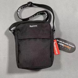 supreme shoulder bag (black)