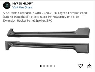 Side skirt Toyota Corolla