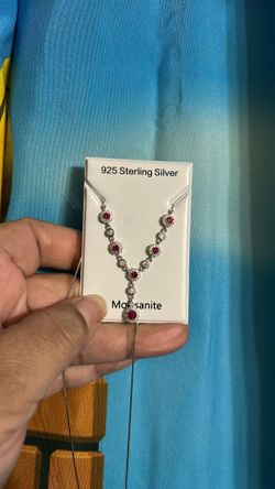 Moissanite And Sterling Silver Necklace Will Pass The Diamond Tester