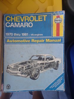 Haynes Camaro manual