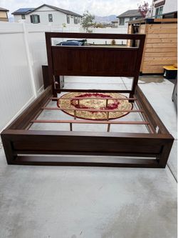 Mahogany colored King bedroom set