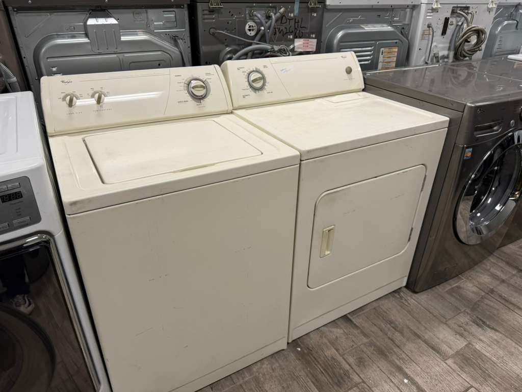 Whirlpool washer and dryer set electric with warranty