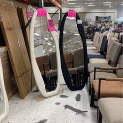 Oval Wave Shaped Full Length Mirror 