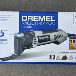 Multi-Max MM35 3.5 Amp Variable Speed Corded Oscillating Multi-Tool Kit with 12 Accessories and Storage Bag
