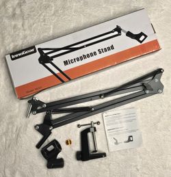 InnoGear Boom Arm Microphone Mic Stand for Blue Yeti HyperX QuadCast SoloCast Snowball Fifine Shure SM7B and other Mic, Medium