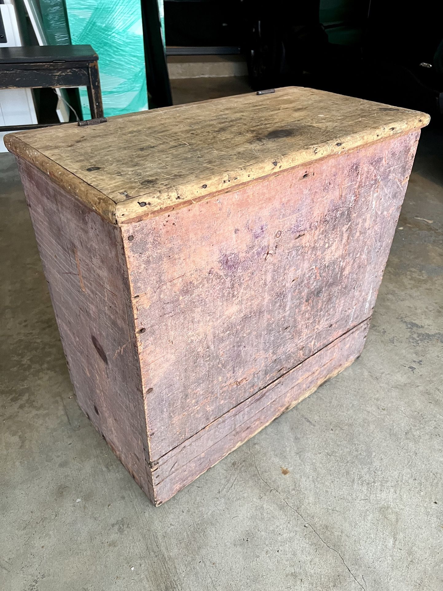 Antique Wood Grain Bin