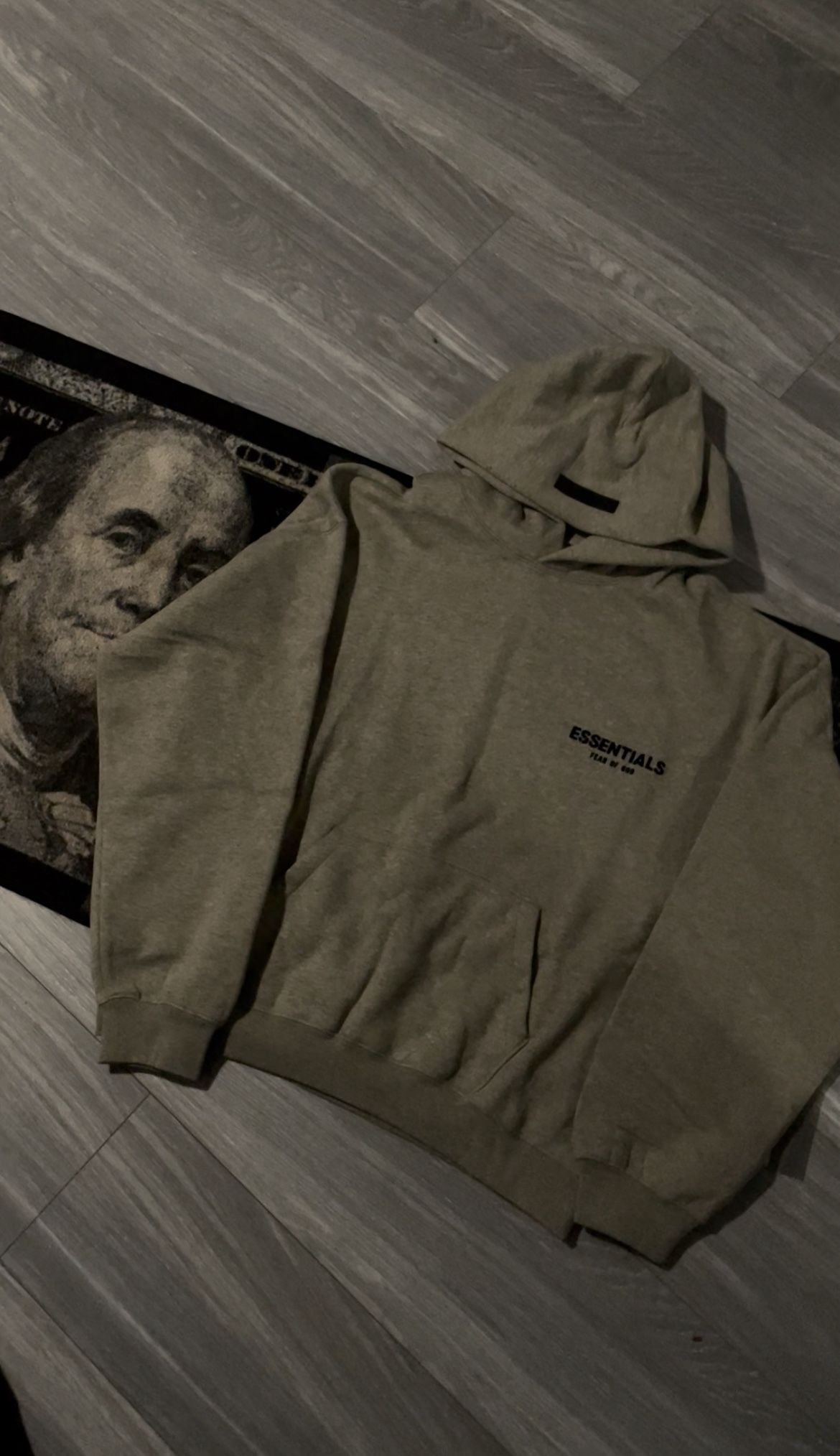 Essential Hoodie Dark Oat