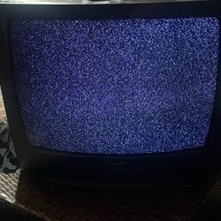 Vintage Panasonic tv ct-256E 19 inch with remote