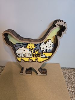 Yellow Chicken Shelf Sitter 