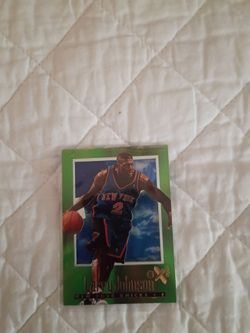LARRY JOHNSON 1996-97 E-X2000 #47 - KNICKS