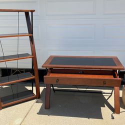 Desk & Book Case Reduced Price 100.00