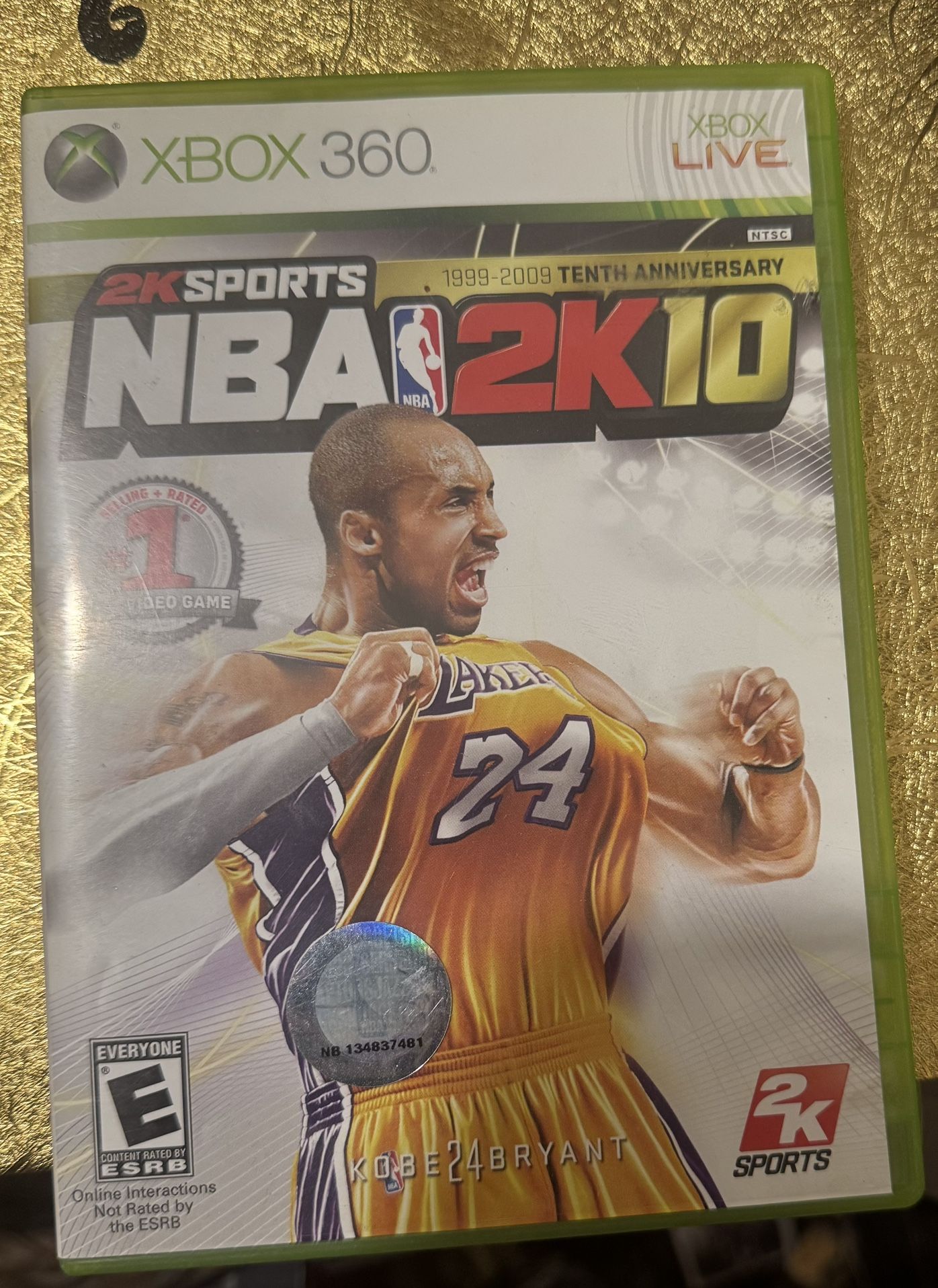 XBOX 360 2k10 collectable kobe game