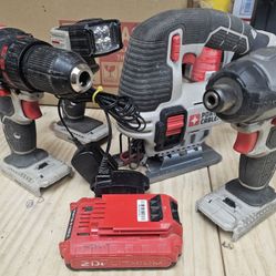 Porter-Cable 20v Tools With 1 2AH Battery 