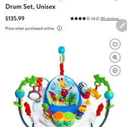 Baby Einstein Neighborhood Symphony
Activity Infant Jumper with Take-Along
Drum Set