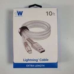 10ft Lightning To USB Data Sync Charging Cable NEW