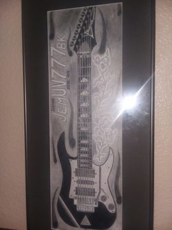 Hand drawn Ibanez universe guitar