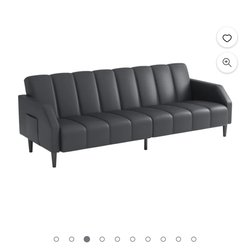 leather sofa bed / sofa cama de piel