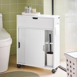 Sobuy Bathroom Rolling Cabinet
