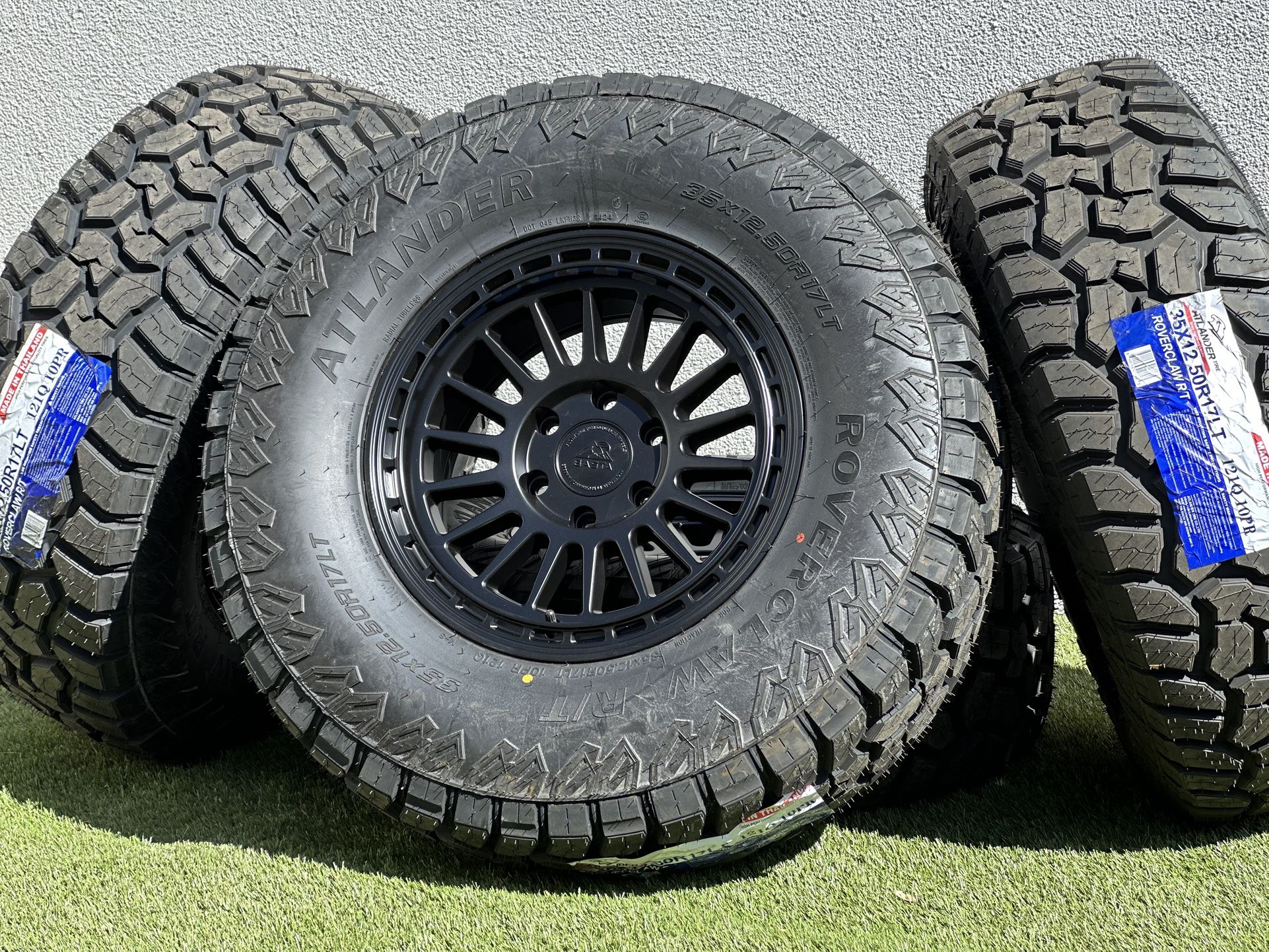 2025 NEW 17” Basta Rotary Forged F-150 Wheels Black 6x135 rims Tires 35x12.50R17 R/T F150 Expedition Tremor Raptor