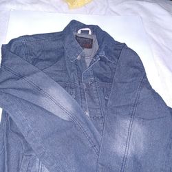 Mens Blue Denim Jacket 4 Pocket XL