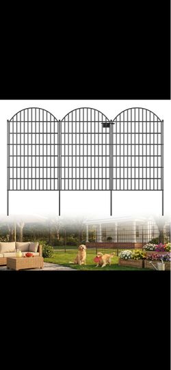 Outdoor fence with gate