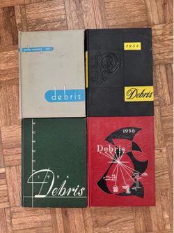 RARE LOT - Purdue University "Debris" Yearbooks 1953, 1954, 1955, 1956