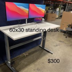 60x30 Electric Height Adjustable Table! We Also Have Ergonomic Chairs And Monitor Arms!