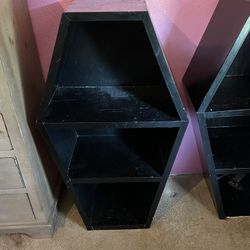 Coffin Bookshelf End Pieces