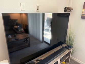 65” Samsung TV and Sound Bar