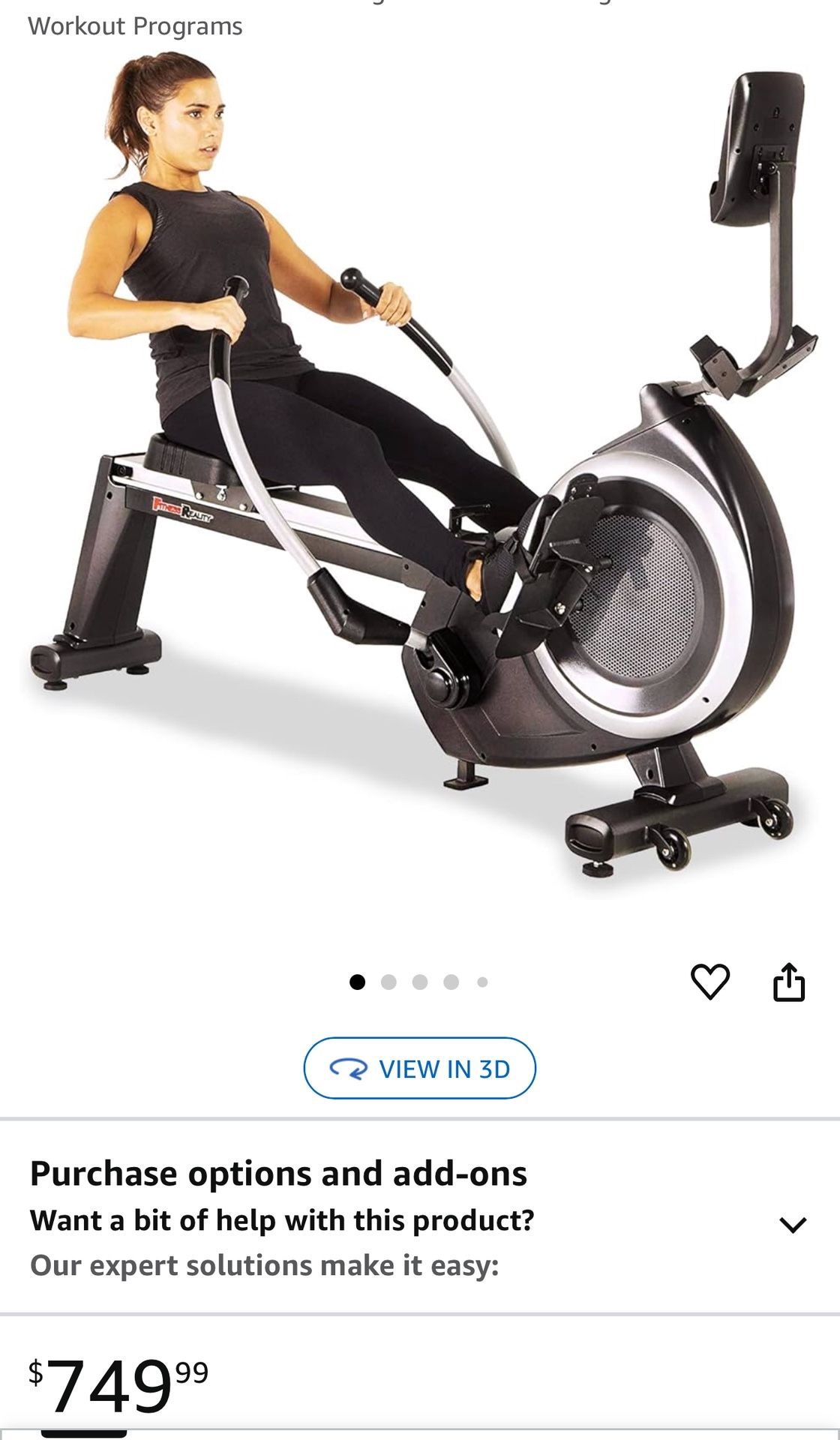 Rower Fitness reality Electronic
