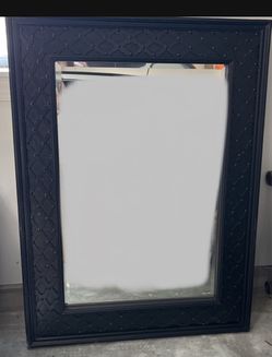 Pottery Barn Wall Mirror, Black