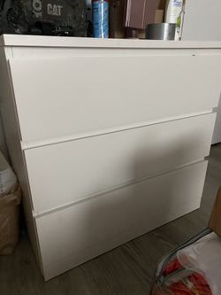 3-Drawer Vertical Filing Cabinet 80x77cm